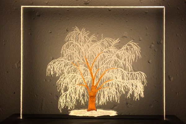 Snowy willow  light impression lamp
